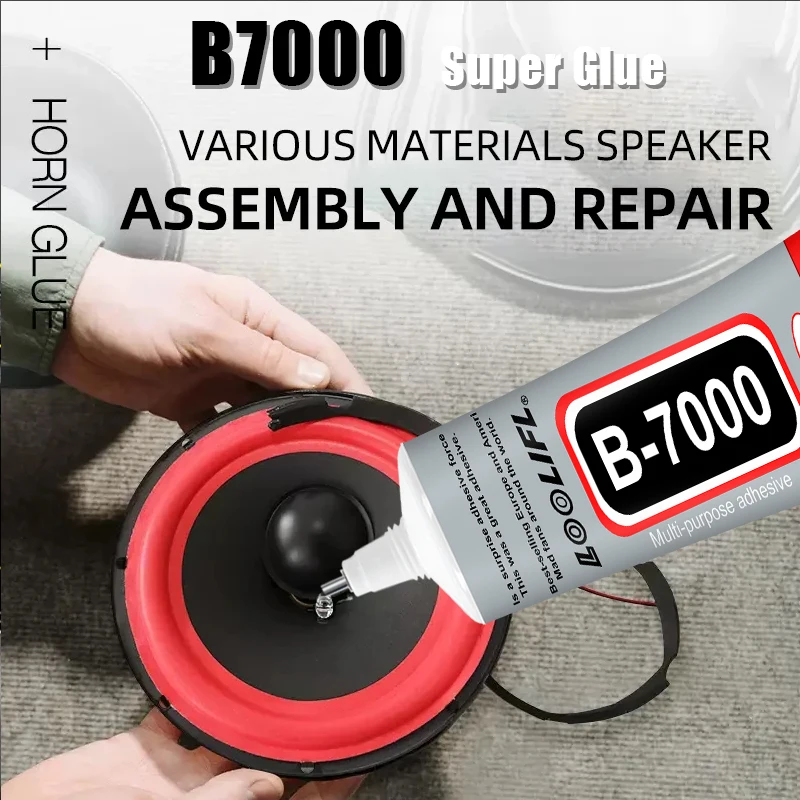 LOOLIFL15ml 50ml 110ml B7000super glue transparent Speaker Repair Glue Foam Side Dust Cap Rubber Edge Cone Basin Strong Adhesive