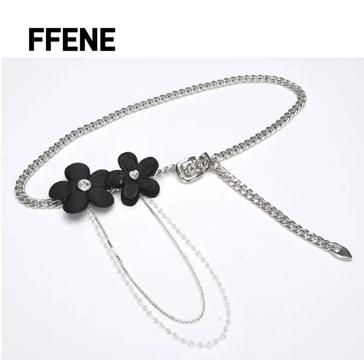

Sweet and fashionable women's belt, waist chain, set, high-end feeling accessories, luxurious design, versatile women's belt
