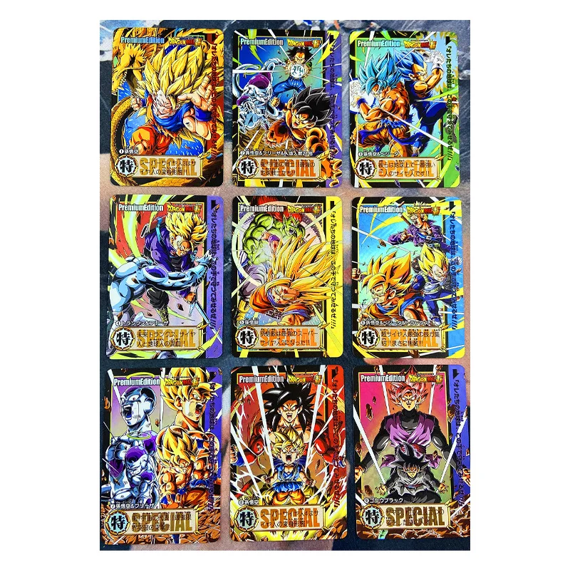 9pcs/set Dragon Ball Z GT ACG Sexy Kale Super Saiyan Heroes Battle Card Ultra Instinct Goku Vegeta Game Collection Cards