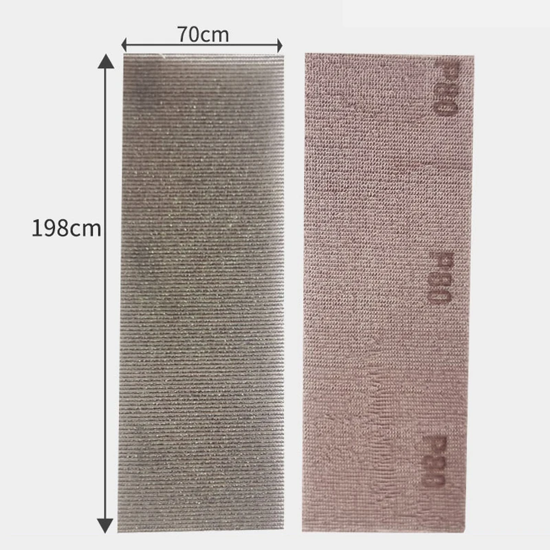 Suitable For MIRKA Mesh Sand 70/198mm Square Dry Ground Mesh Sandpaper Sand Suction Flocking Abrasive Rectangle 80-400Grit 10Pcs