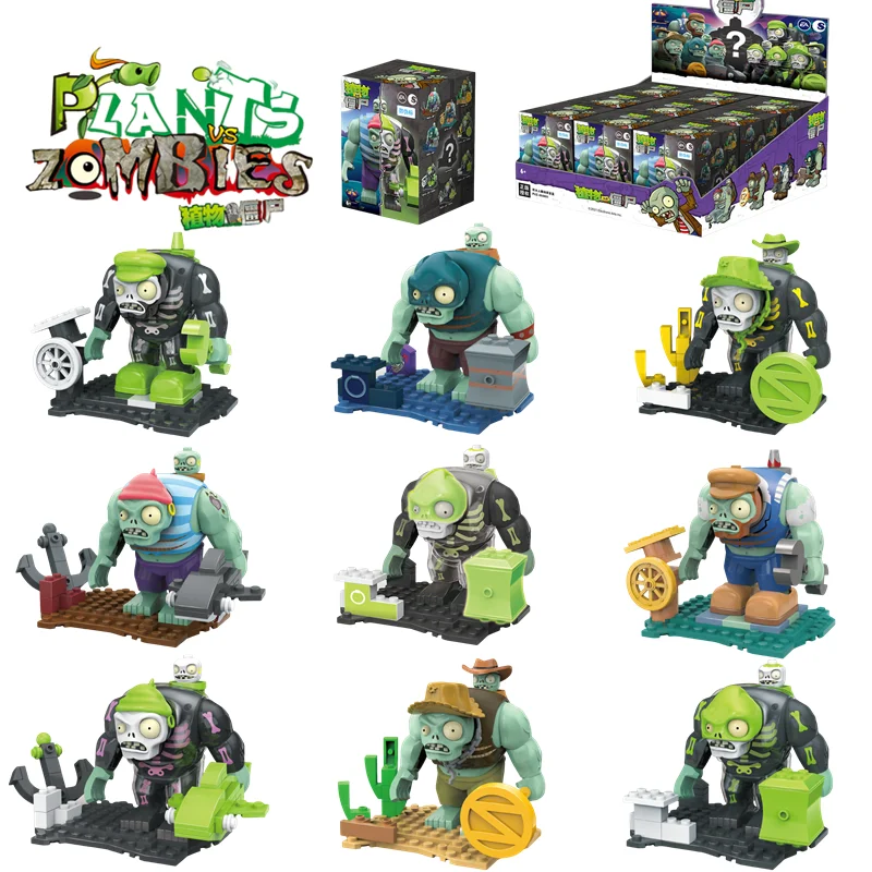 

Растения против зомби Gargantuar Pirate Wild West Gargantuar Фигурка Строительный блок Модель игрушки Слепая коробка Детские праздничные подарки
