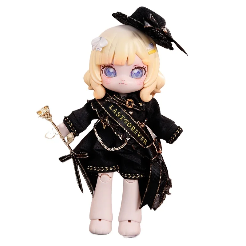 

COME4FREE Black Knight Dress Outfit Set for 1/12 BJD Doll Clothes Compatible with OB11 Doll Accessories for Toys & Hobbies