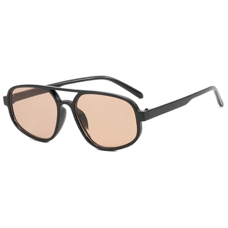 Nuevas Gafas de Sol Retro de Doble Puente para Hombre, Moda Simple, Ligeras, Estilo Ojo de Gato, Gafas de Sol para Mujer, Tendencia, Protección UV400