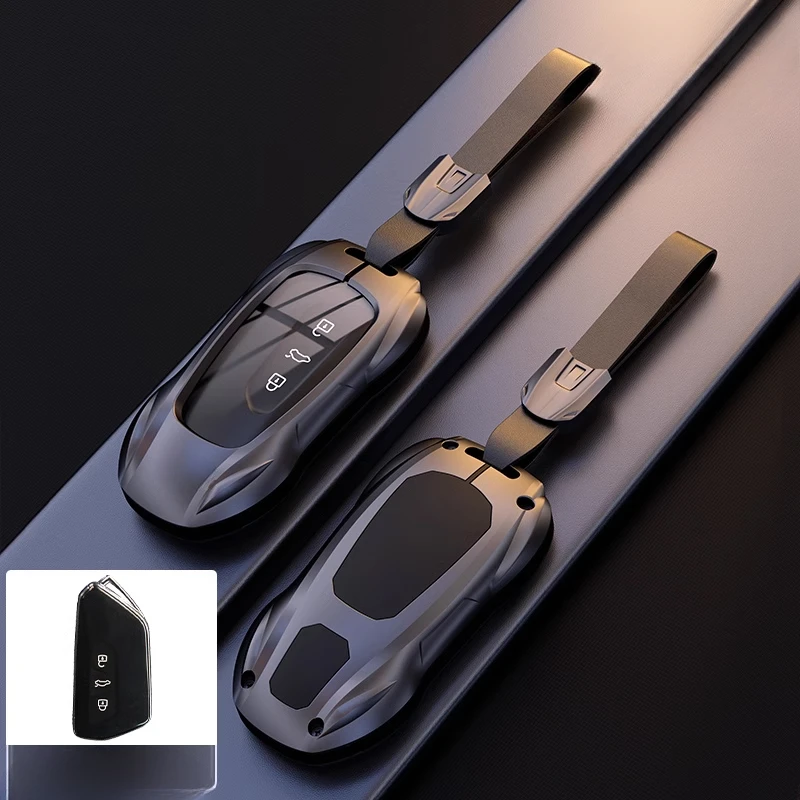 

Suitable for Volkswagen Passat Polo T-ROC Tavendor Aluminum Alloy Car Remote Key Case Cover Simple Style To Choose From