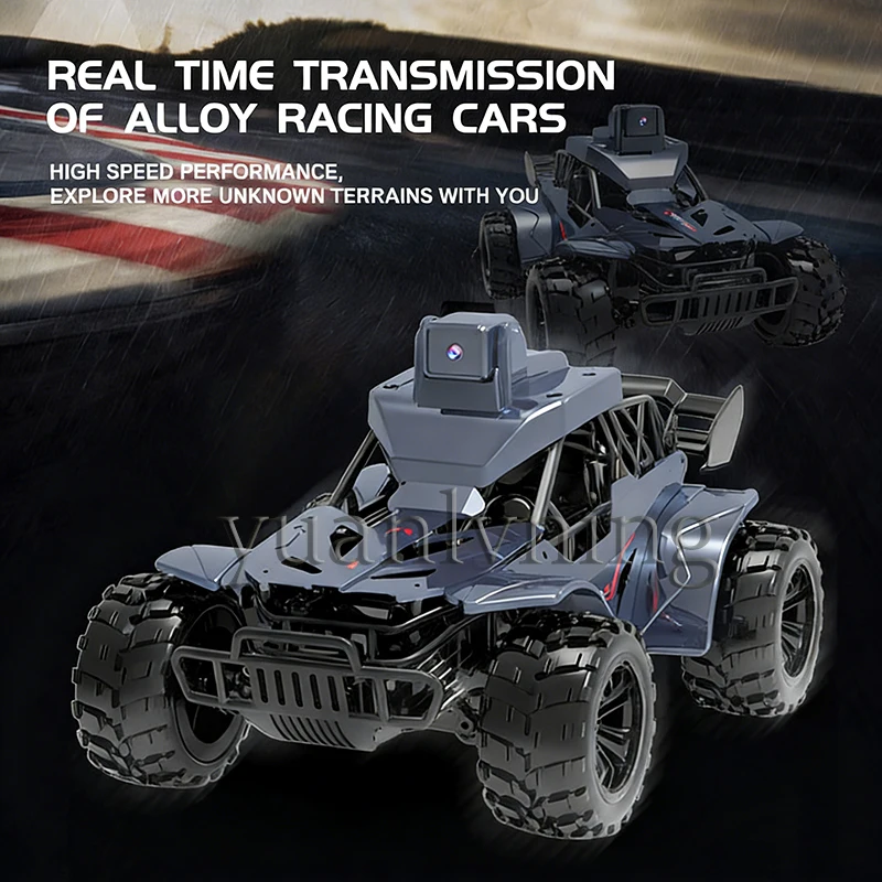 1:16 Rc Car with Camera Lcd Remote Fpv Real Time Transmission Voice Chat 2.4g Remote Control Off-Road Racing Toys for Kid Adults