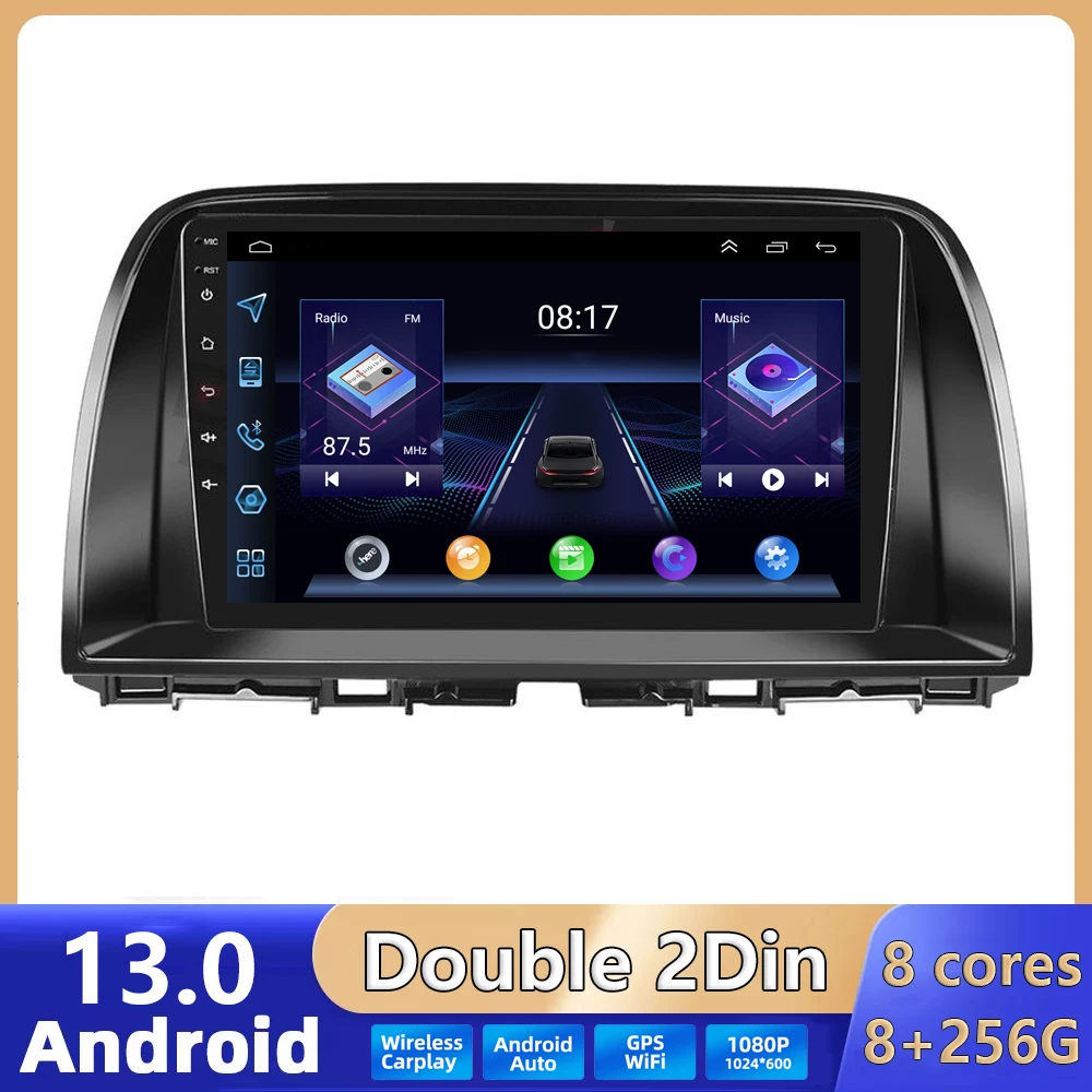 

For Mazda CX-5 CX5 2012-2014 2015 2 Din Car Radio Autoradio Multimedia Video Player Navigation GPS Wireless Carplay 4G Wifi DSP