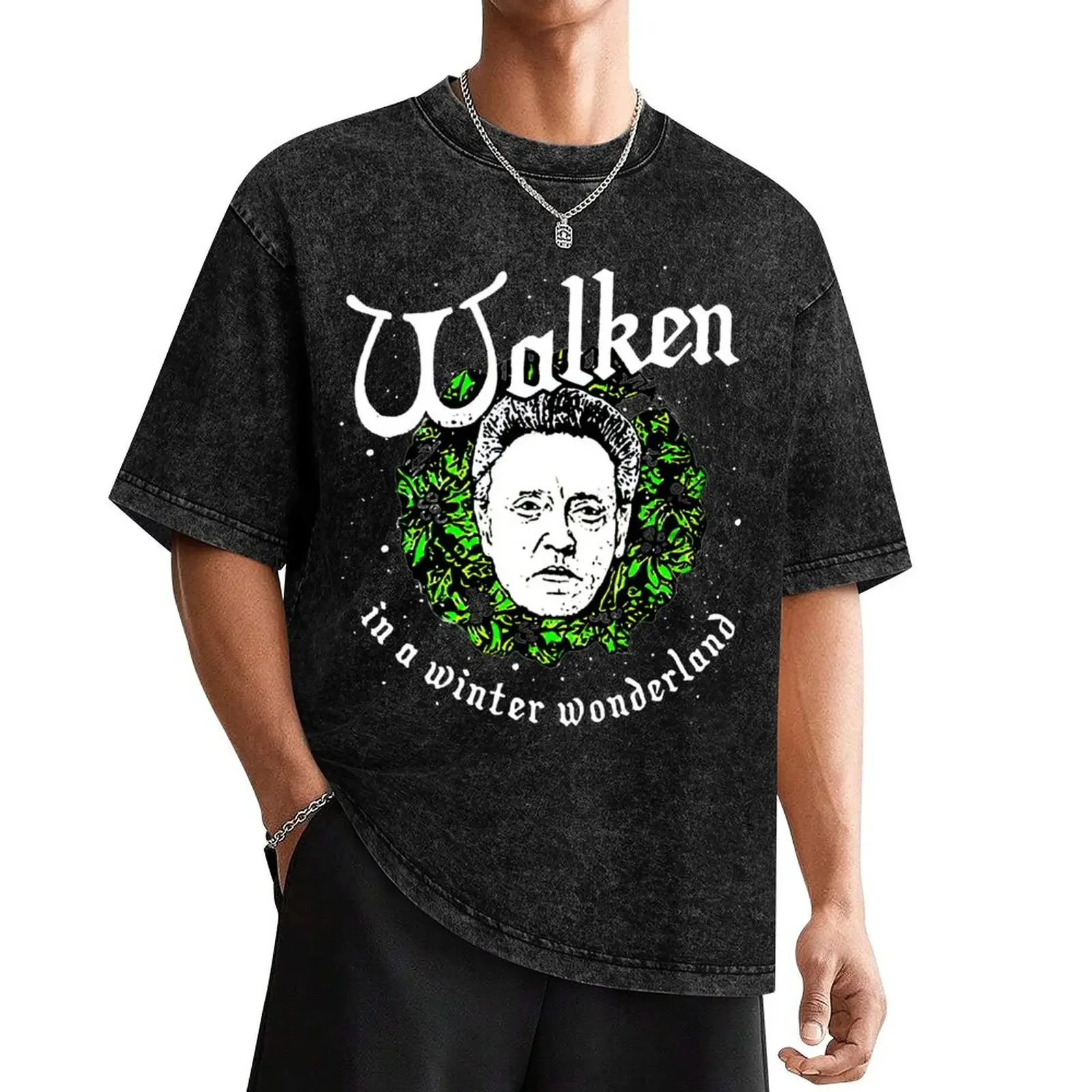 

Walken in a winter wonderland T-Shirt summer top plus size clothes cute clothes customs t shirt for men