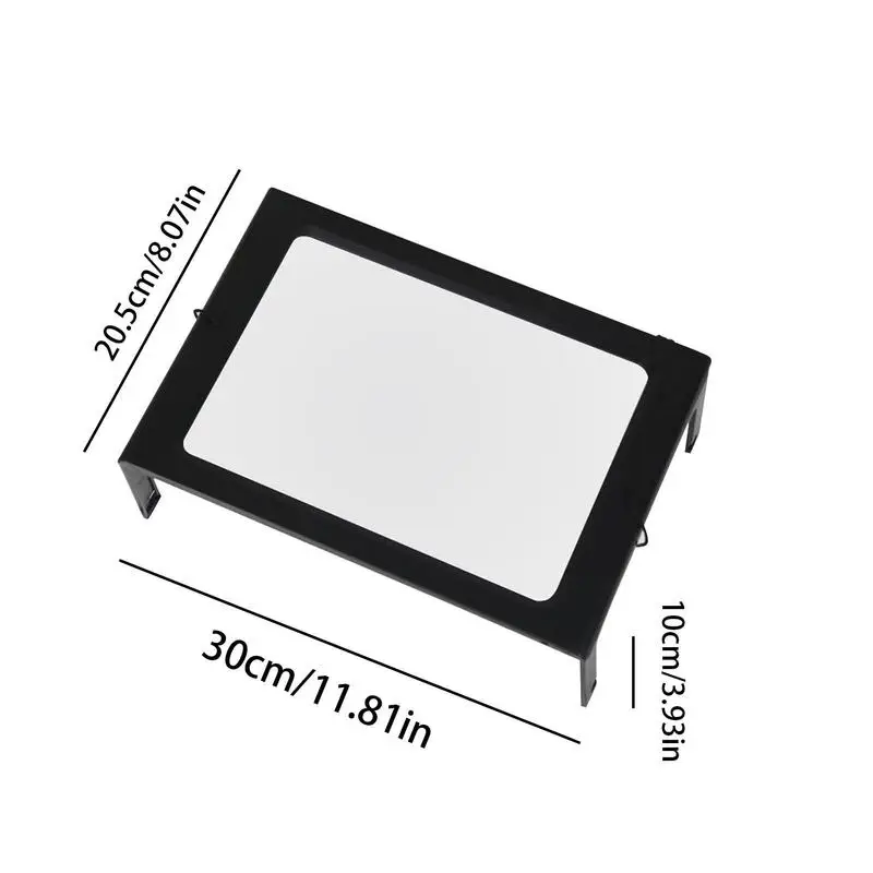 Full Page Magnifier Magnifying Glass With 6 Led Light Hands-Free Magnifying Glass Large Lens Magnifier Full-Page Rectangular