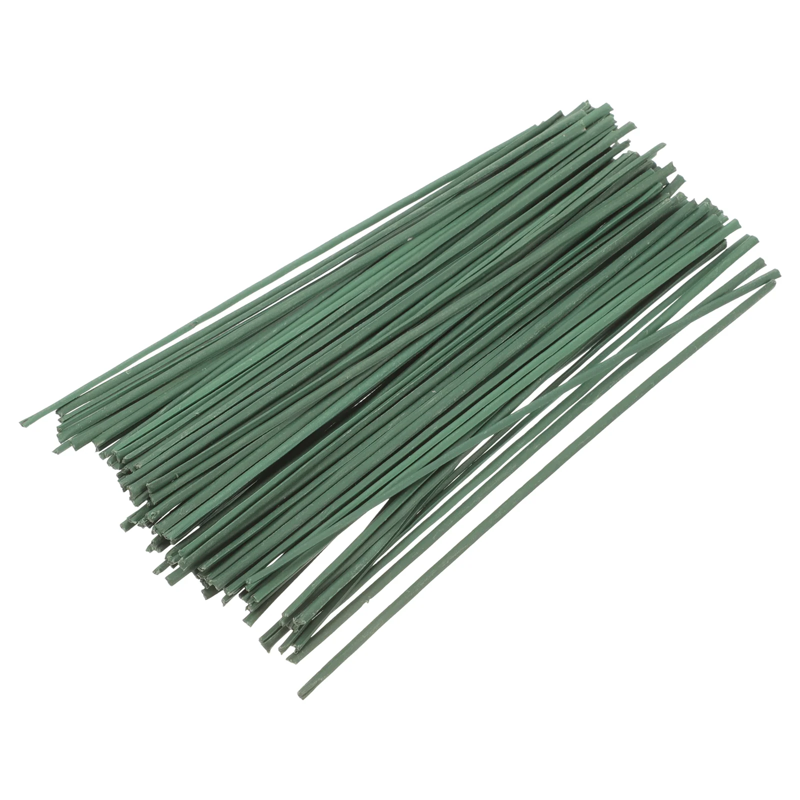 

100 Pcs Flower Stick Green Stem Material Artificial Flowers DIY Floral Rod Plastic