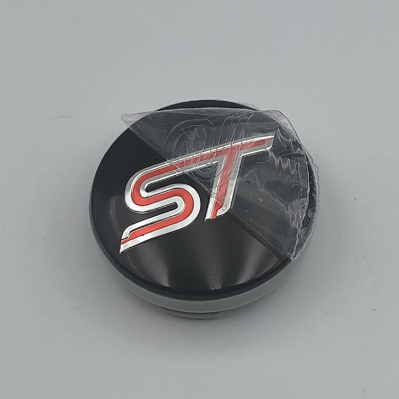 4PCS 54mm ST Wheel Center Caps Cover Hub Cap Car Emblem Badge For Ford Mondeo Mustang Focus Fiesta ST Logo Auto Accessories