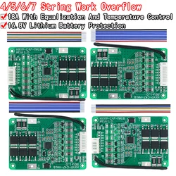 4S/5S/6S/7S BMS 16,8 V 21 V 20A 18650 Li-ion Lmo trójskładnikowa ładowarka baterii litowej płyta ochronna z balansem