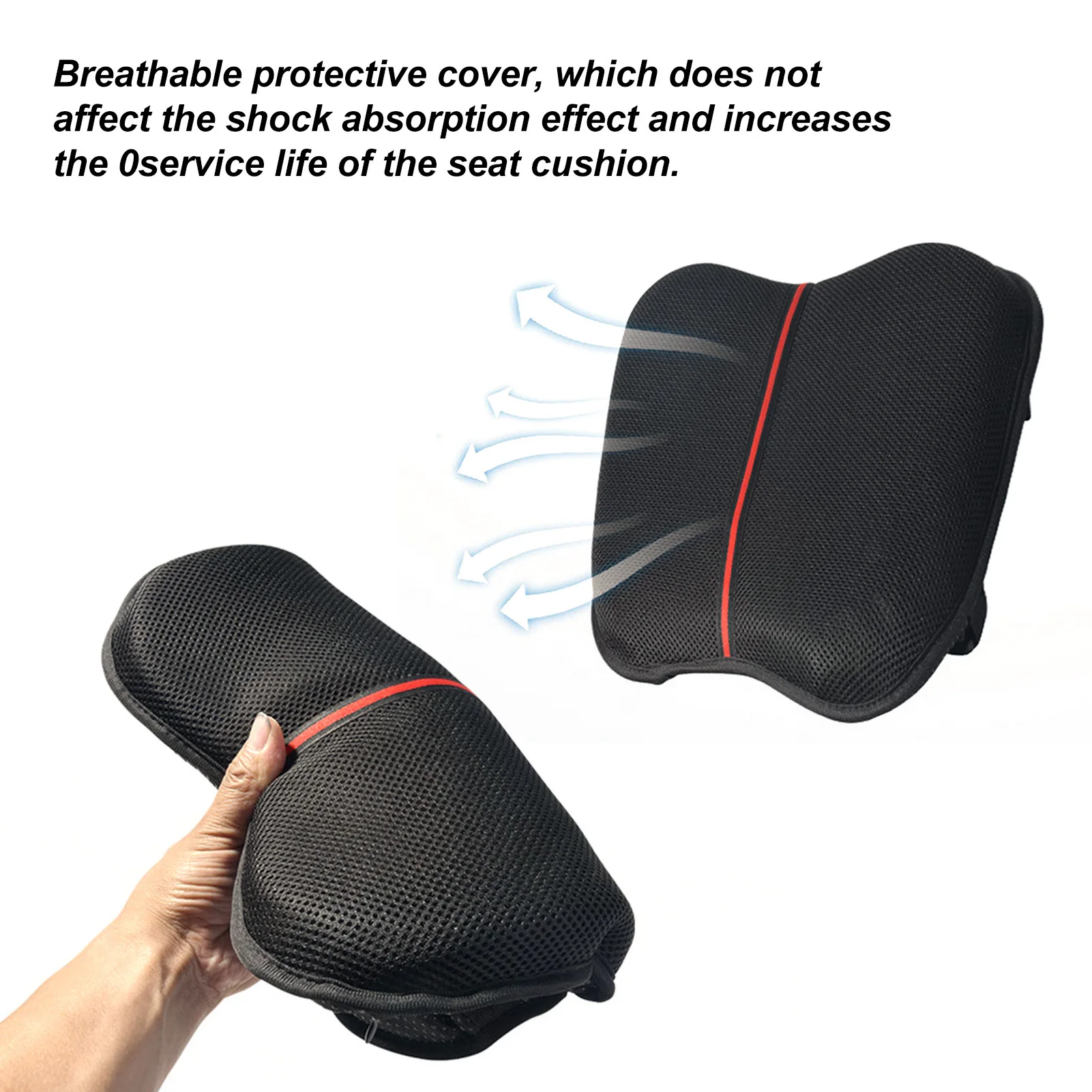Motorcycle Gel Seat Cushion 3D Honeycomb Breathable Shock-Absorbing seat Cushion High Elasticity Gel for Comfortable Travel Long - view 4