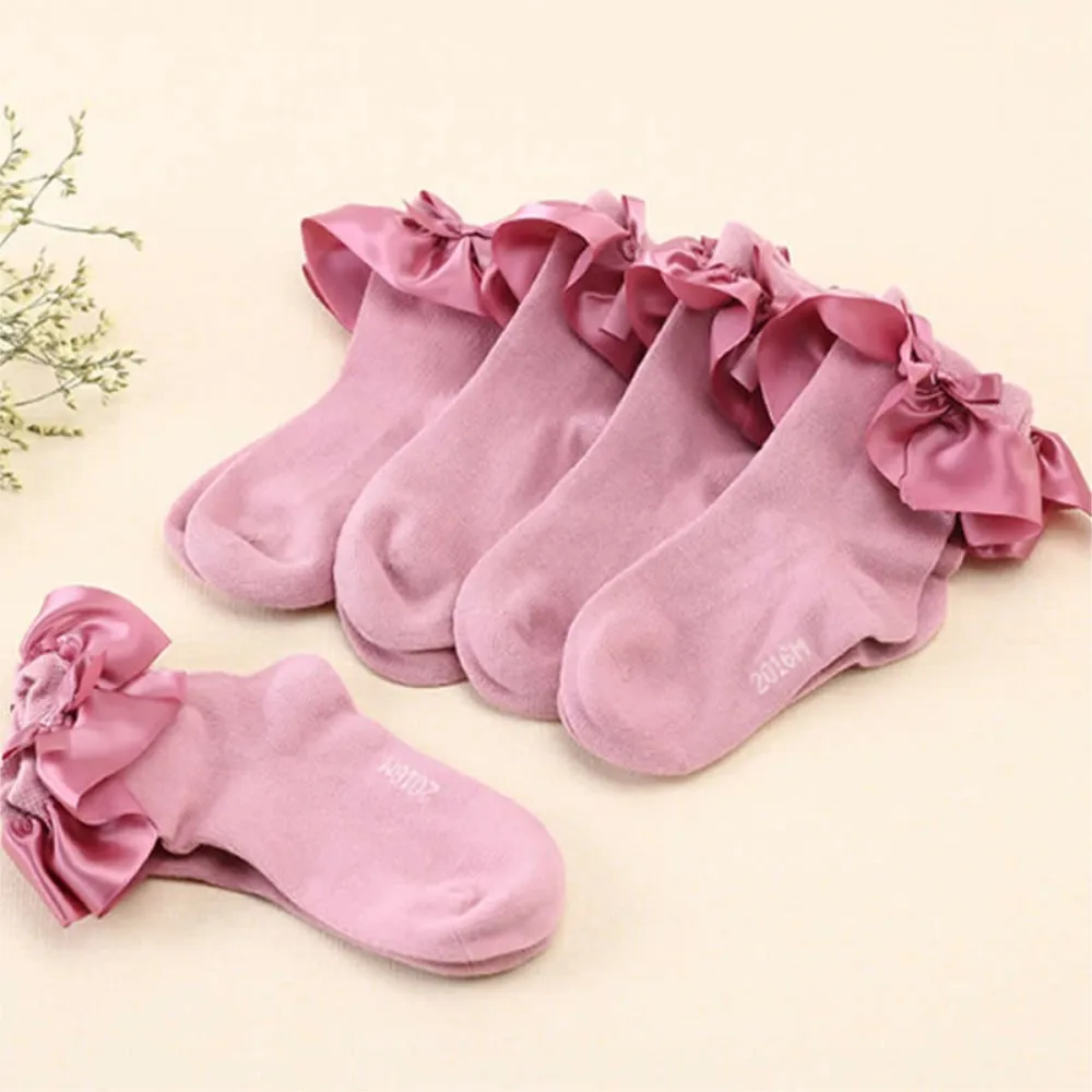 children cotton lace socks girls Princess baby booties socks South Korea lace butterfly Princess socks short infant clothing