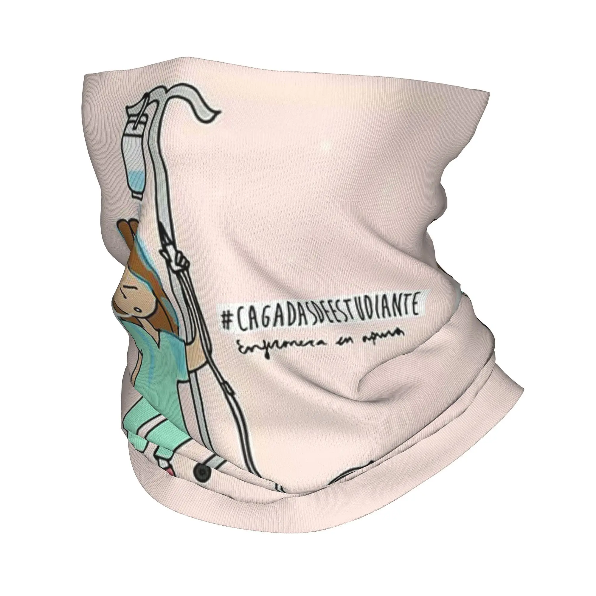 Enfermera En Apuros  Bandana Neck Cover Printed Wrap Scarf Multi-use Cycling Scarf Hiking Fishing Unisex Adult Winter