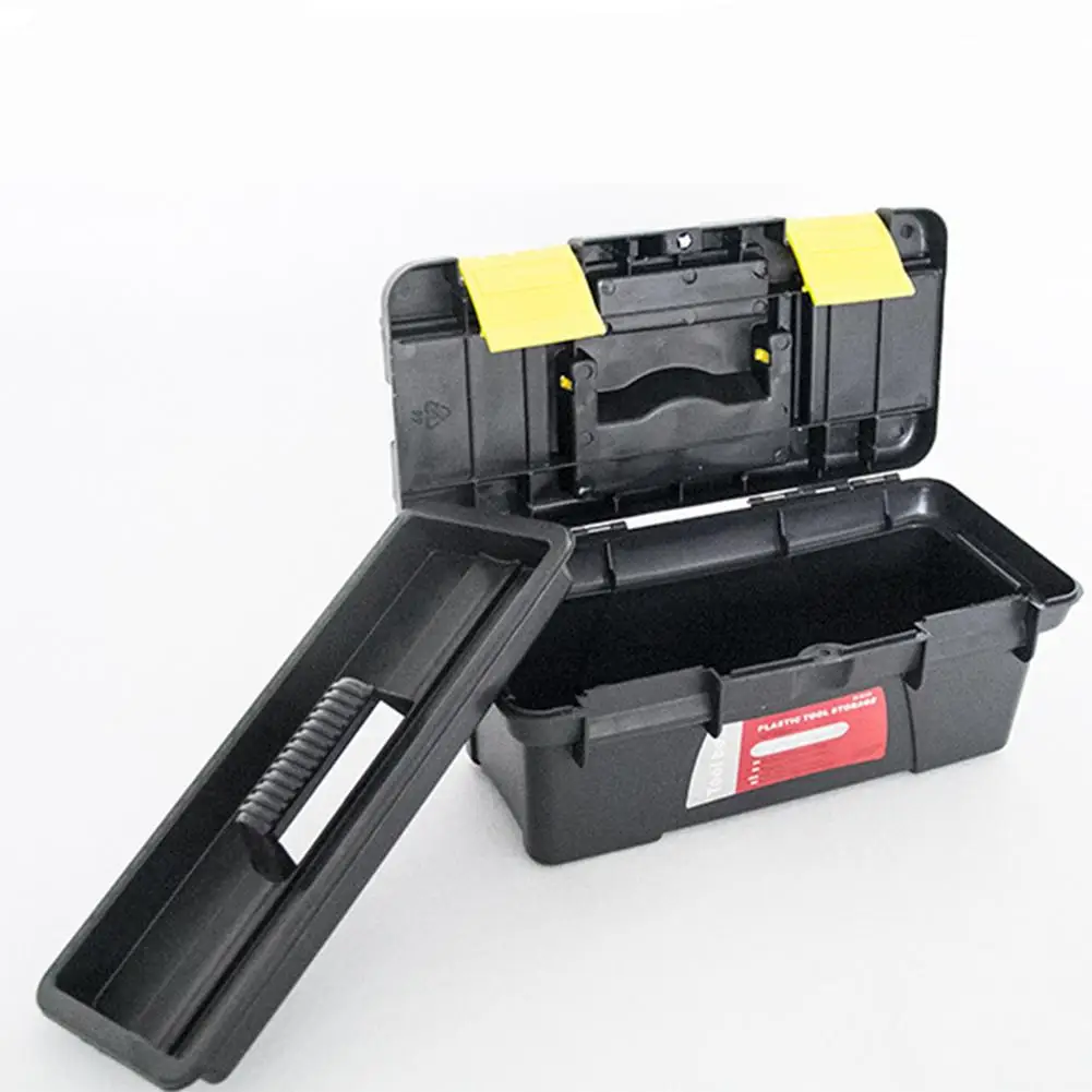 Werkzeug Aufbewahrungsbox Mini Doppelschicht Fach Werkzeuge Box Organizer Tragbare Griff Werkzeugkoffer Zubehör