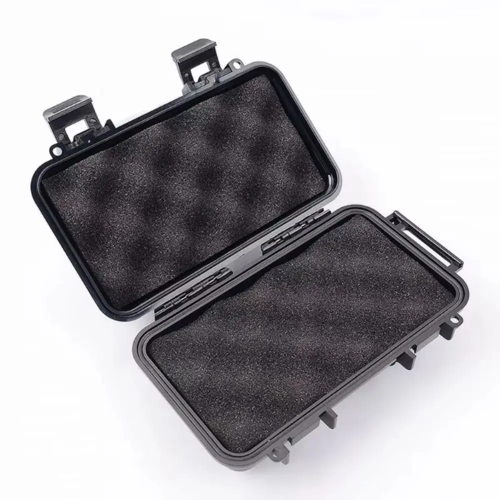 Picture 5: Professional ABS Sealed Toolbox Waterproof Shockproof Equipment Dry Box with Foam Lining Black Camping Storage Box