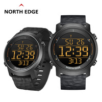 NORTH EDGE LAKER 2 Sports Watch For Men Digital Waterproof 50M Stopwatch Alarm Clock Metronome Countdown Mens Watch Reloj Hombre