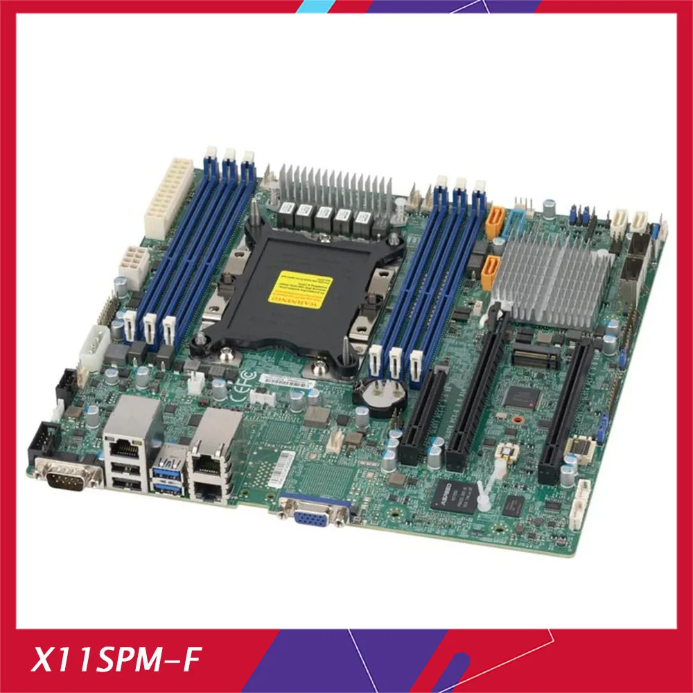 

X11SPM-F Промышленная материнская плата для Supermicro Single Server C621 MicroATX GbE LAN SATA3 (6 Гбит/с) DDR4 LGA-3647