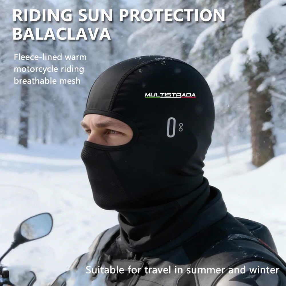 For Ducati Multistrada 1200 1260S 1200S 1260 S Hypermotard 950 SP 796 1100 821 Cycling Cap Winter Warm Balaclava Hat Summer Cool
