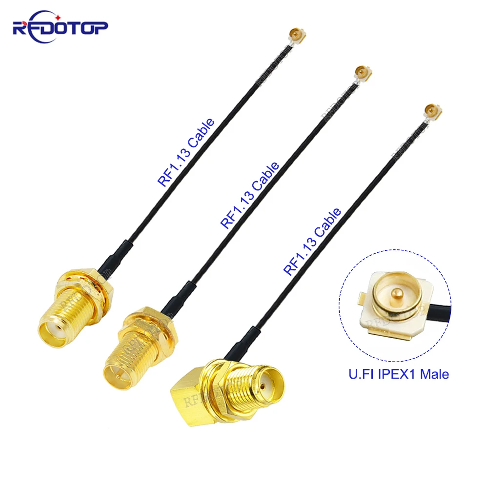 

1Pcs SMA to IPEX Cable SMA Female to uFL/u.FL/IPX/IPEX-1 IPEX1 Male Connector WIFI Antenna RF Cable RG1.13 Pigtail Extension