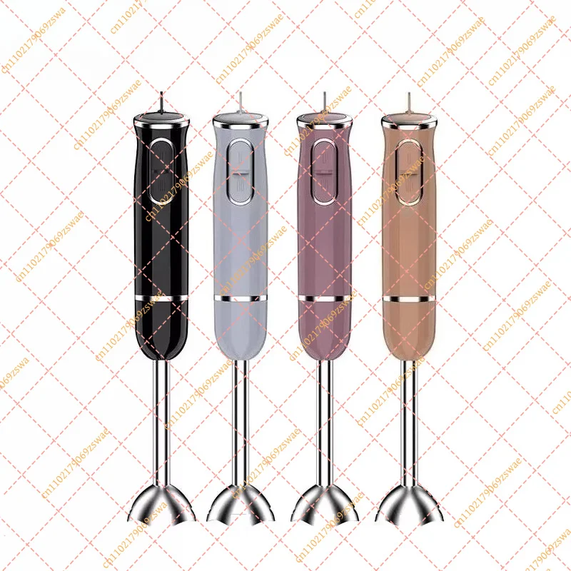 4-in-1 Hand Blender & Food Processor Set, Immersion Stick Mixer with Egg Whisk Attachment, Stainless Steel Kitchen Appliance