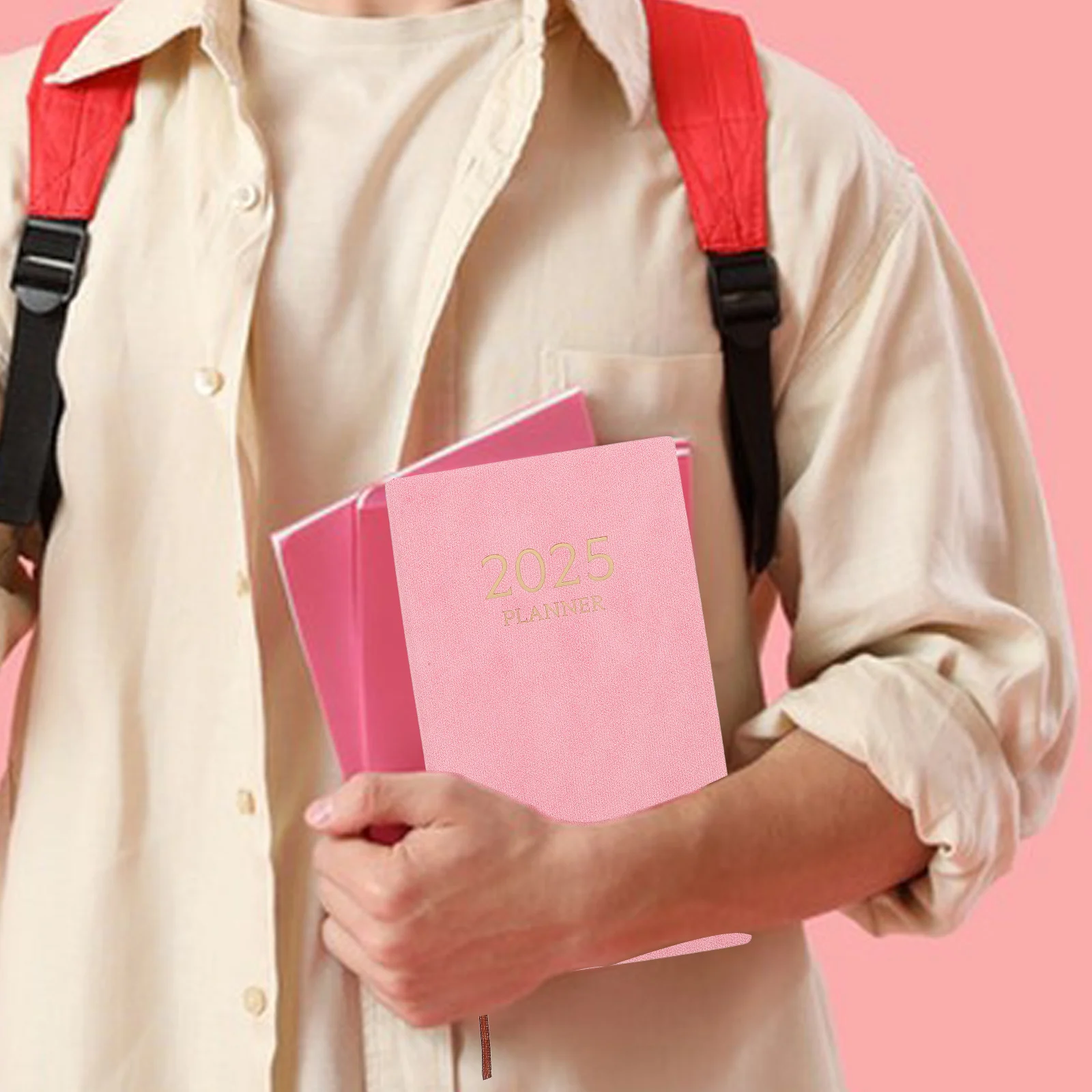 

A6 2025 English Daily Planner Monthly Index Simple Elegant Design Academic Weekly Monthly Agenda Schedule Notepad