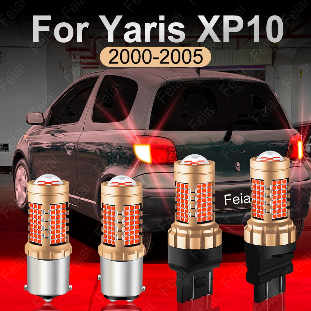 

LED Brake Light Bulb For Toyota Yaris XP10 Vitz 2000 2001 2002 2003 2004 2005 Accessories LED Strobe Stop Light Brake Bulb Red