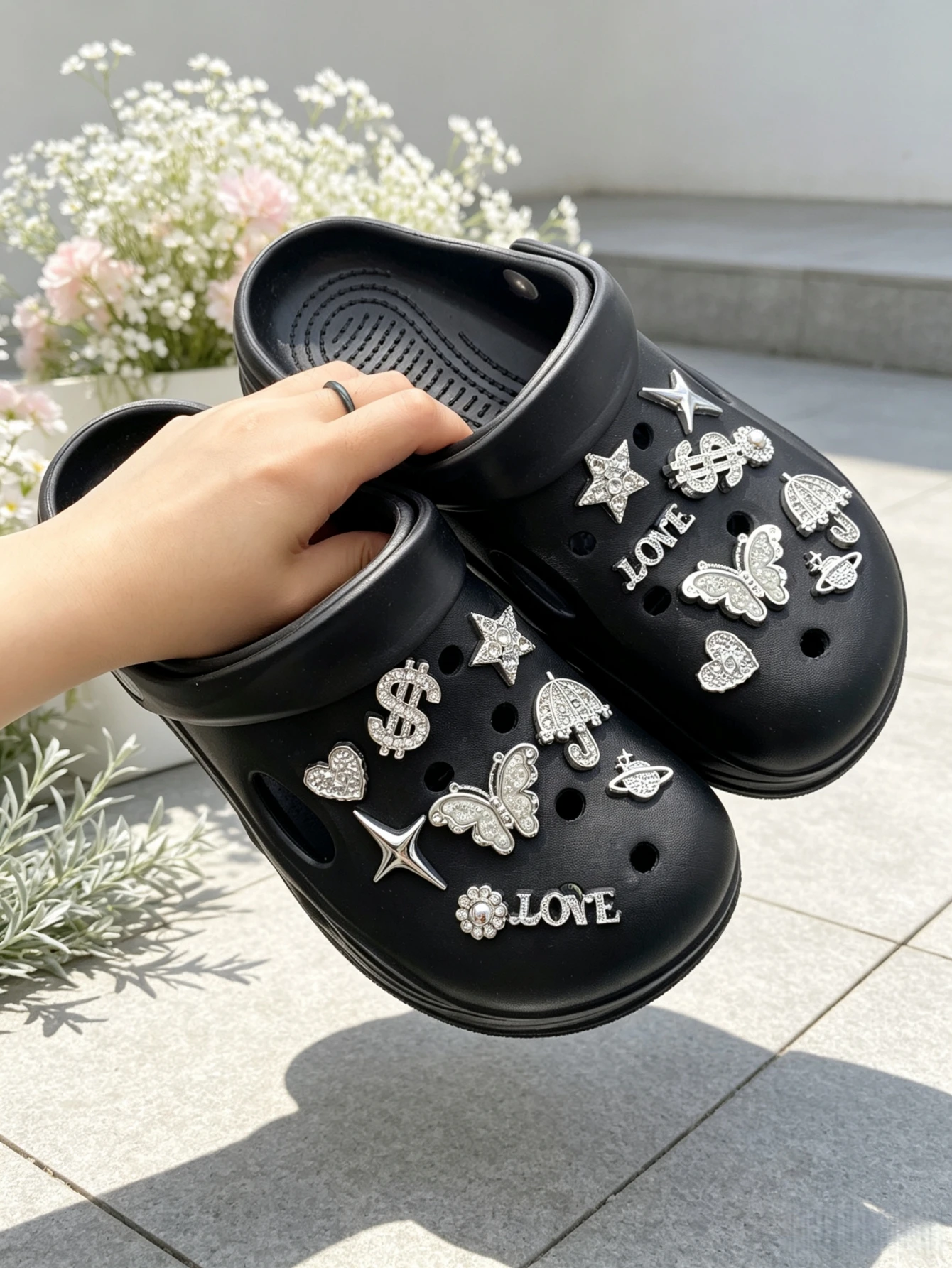 18-piece shoe decoration DIY casual shoe decoration - An interesting and versatile way to personalize your footwear