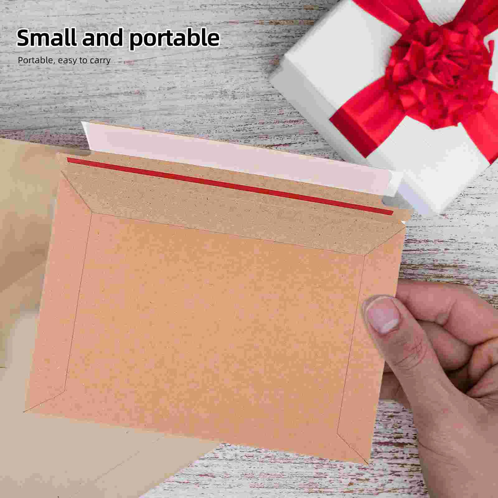 100 Pcs Self-sealing Document Bag Envelope Mailers Mailing Vinyl Record Rigid CD Liner