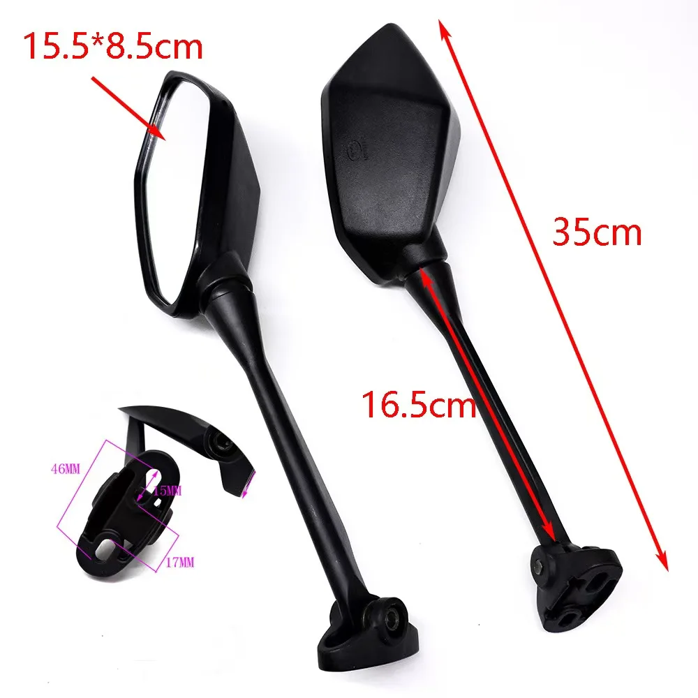 For HONDA CBR600 CBR600RR CBR1000 CBR1000RR Pair Motorcycle Rearview Mirror Racing Sport Bike Back Side Mirrors