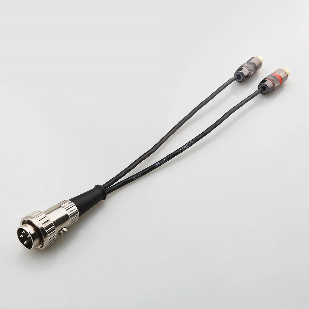 15 cm Audiocrast vergoldetes Verbindungskabel, Premium 4-Pin-DIN auf Dual-RCA, audiophiler Audio-Adapter – Detail 2