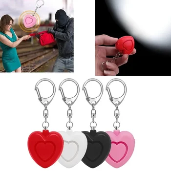 אזעקת הגנה עצמית אישית עם פנס ומחזיק מפתחות