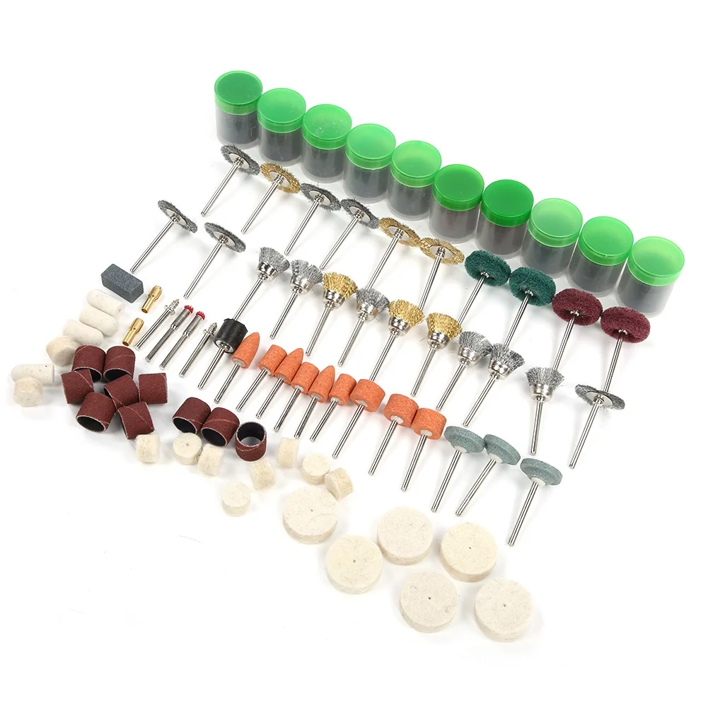 342Pcs Electric Grinding Tool Accessories Wool Polishing Brush Trimming Rotating Parts
