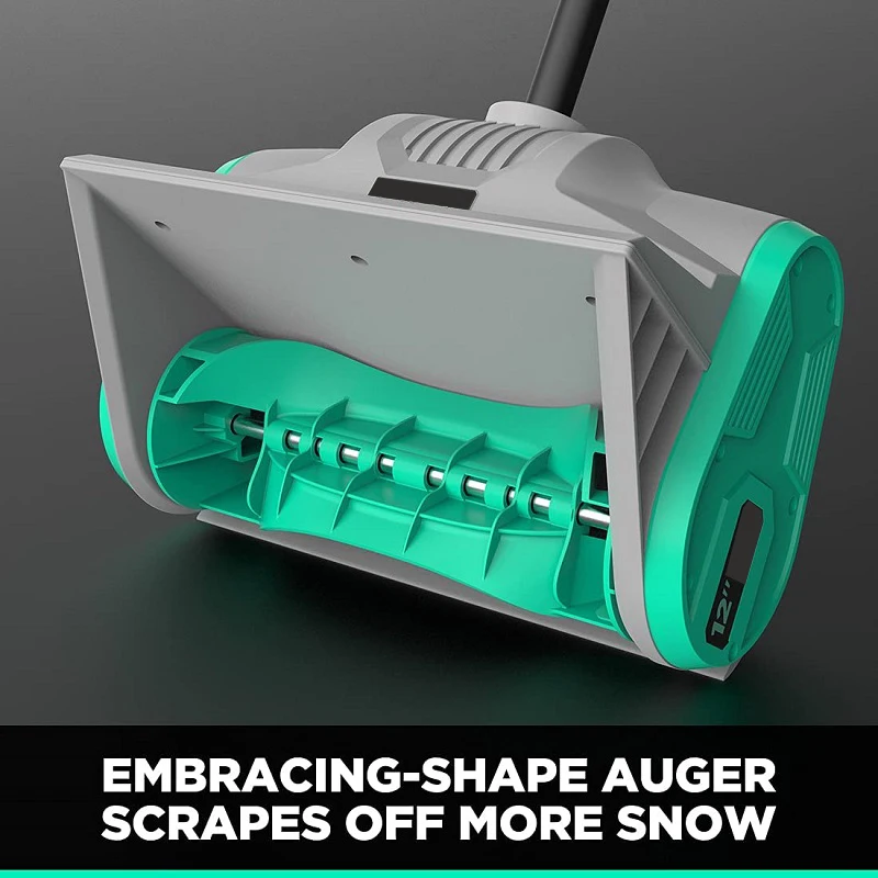 Professional Cordless 20V Garden Snow Shovel 4Ah Lithium Ion Battery Charger Easy Operations Long Handle Electric Snow Shovel