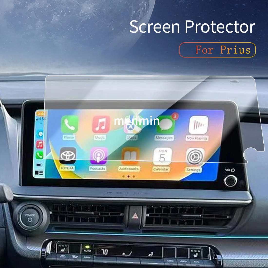 

Car Stickers Carplay Screen Protector Dash Tempered Glass Protective Film Diaplay Navigation Auto Accessories For 24Toyota Prius