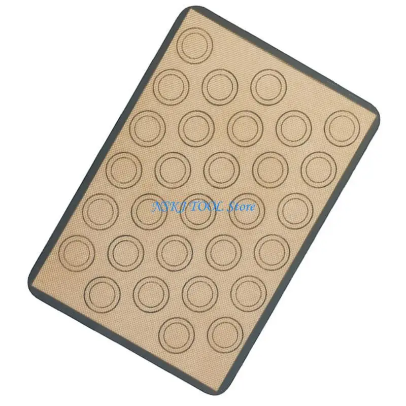 L8RC 30 Holes Silicone Macaroons Pastries Oven Baking Moulds Sheet Mats DIY Molds Useful Tool DIY Cake Bakewares Supplies