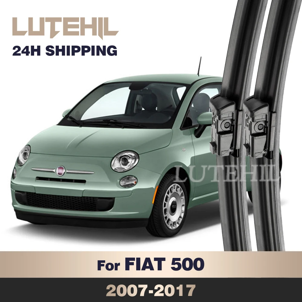 

For FIAT 500 2007-2017 2008 2009 2010 2011 2012 2013 2014 Wiper Front Wiper Blades Windshield Windscreen Window Brush 24"+14"