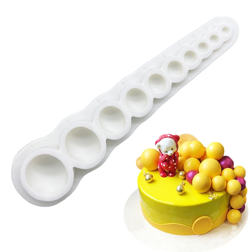 

Pearl Circle Silicone Mold Sugarcraft Chocolate Cupcake Baking Mold Fondant Cake Decorating Tools