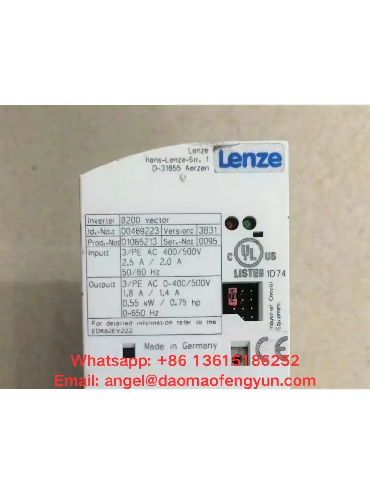 E82EV551_4C Second-hand frequency inverter 0.55kW/0.75hp Tested and fully functional