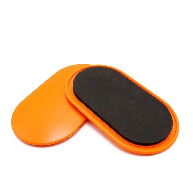 Yoga Fitness Slide Plate Pilates Foot Stepping Slide Plate Household Abdominal Muscle Training Sports Slide Pad Thickened Oval