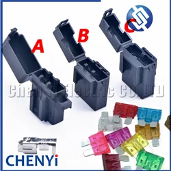 5 set Automotive insurance box Xenon lamp accessories fuse box BX2017A BX2017D BX2017 Medium Car Fuse Holder with Crimp Pins