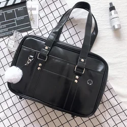 Japanese Shoulder Bag for Women PU Leather Itabag Bag JK Tote Bags Book Handbags Preppy Uniform Messenger Bags Crossbody Bag