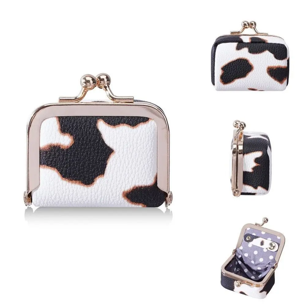 Einfache Geldbörse mit Leopardenmuster und Klickverschluss, quadratisch, aus PU-Leder, Schmucktasche, Mini-Geldbörse, Tasche für kleine Gegenstände, Schlüssel, Lippenstifte – Detail 10