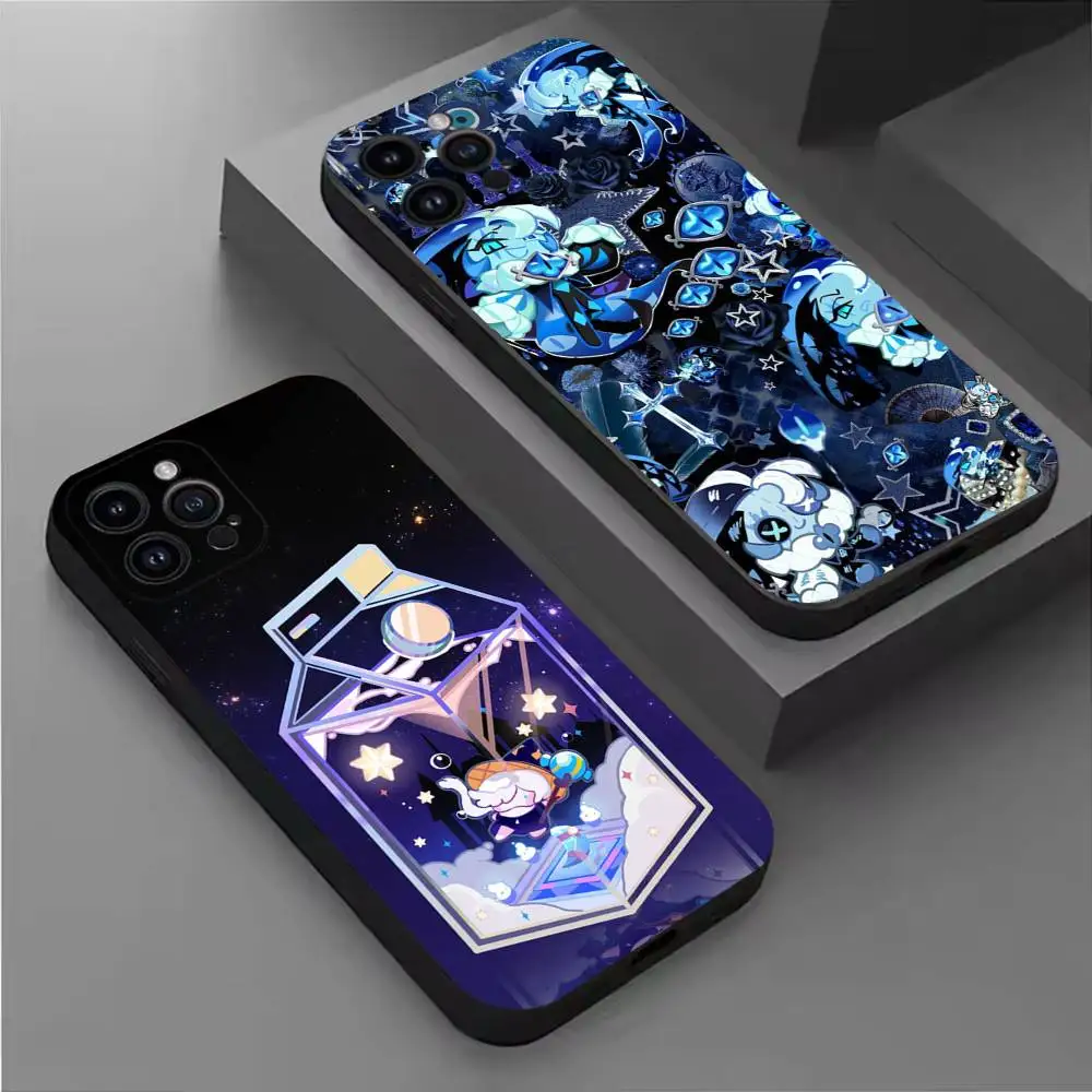 

Game Cookie Run Kingdom Phone Case For iPhone 16,15,14,13,12,11 Plus,Pro Max,XS,X,XR,SE,Mini,8,7,Soft Silicone Black Cover