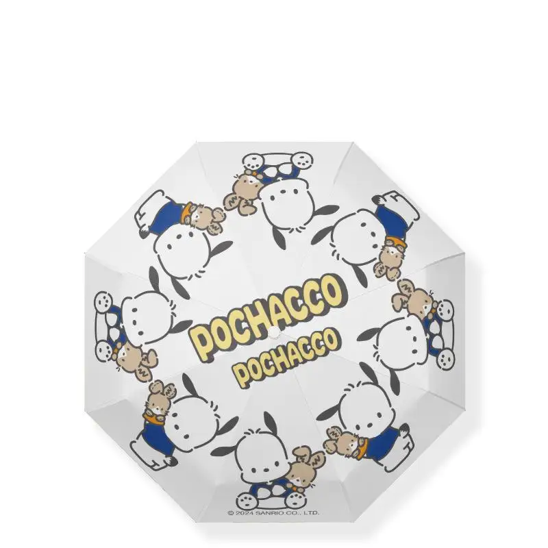 

Sanrio Pochacco Automatic Umbrella Manual Umbrella Umbrella Parasol Kawaii Cartoon Portable Campus Outdoors Student Adult