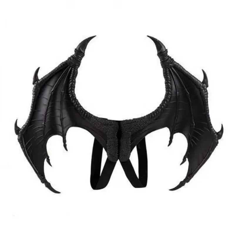 

Mardi Gras Dragon Handles Demon Costume Cosplay Accessory for Halloween Masquerade Party Devil Bat Wing