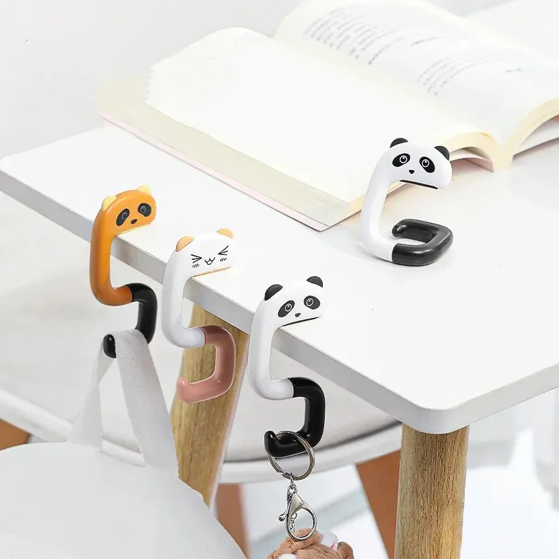 Cute Animal Hook Travel Hanging Decorative Table Purse Bag Hooks Wall Hanger Holder Portable Handbag Hanger Plastic Bag