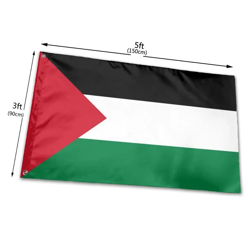 90*150cm Palestine Flag Palestinian Banner Decoration High Quality Polyester Large Palestine Hanging Flag