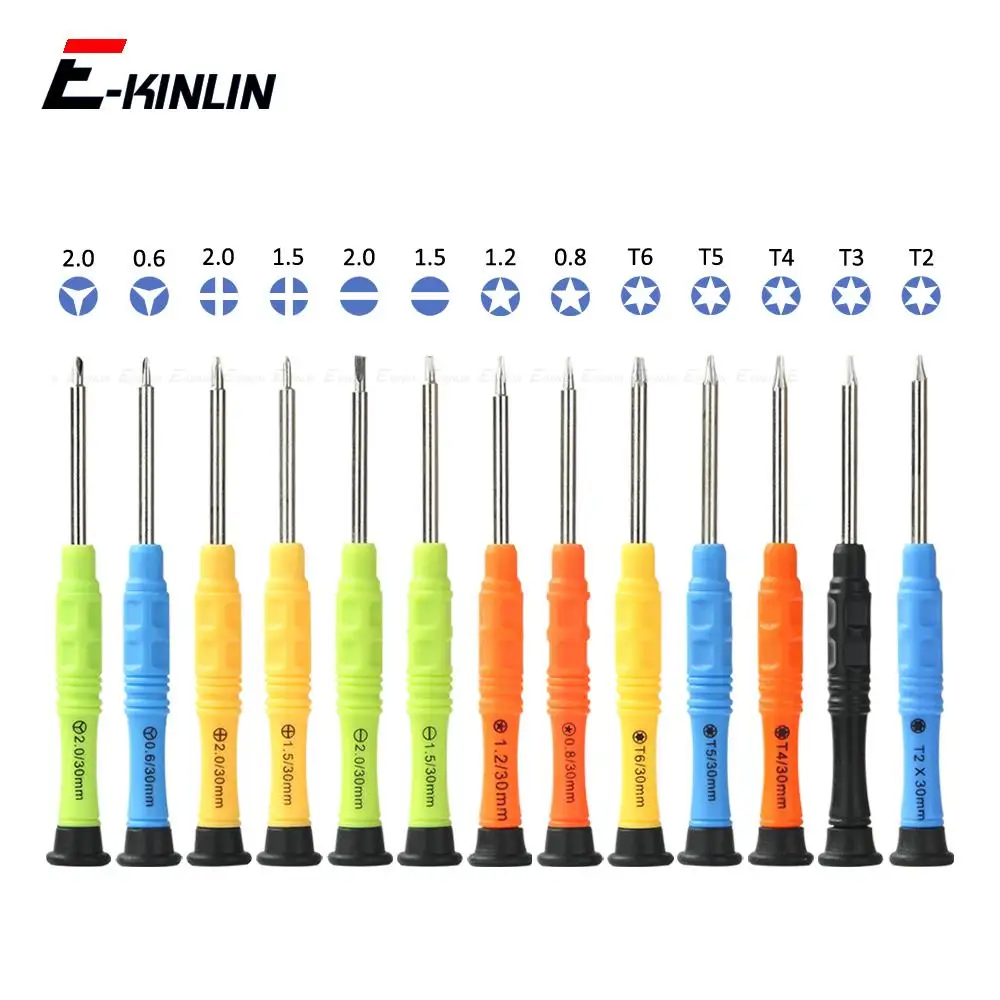 13 in 1 Torx Disassembly Teardown Opening Tools Cross Metal Pentalobe Screwdriver Kit Flat For iPhone Android Phone Tablet