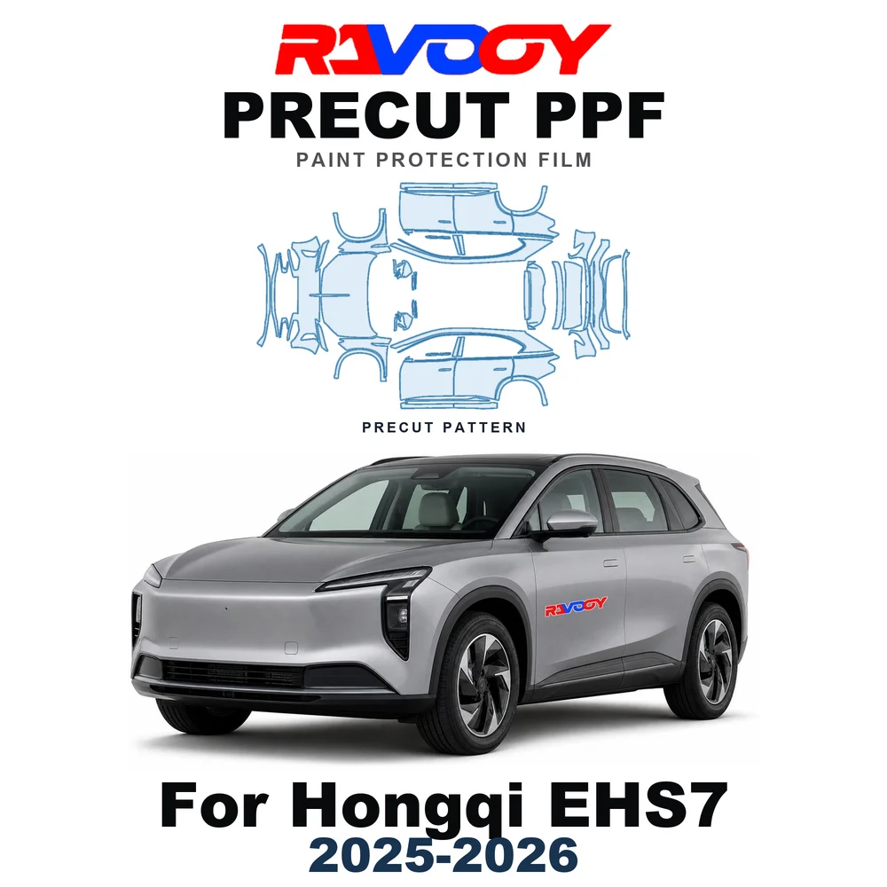 Precut PPF For Hongqi EHS7 Base 2025-2026 8.5mil TPU Paint Protection Film Hood Bonnet Bumper Headlight Self-Healing Clear Kit